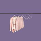 Kit Cabide Infantil Soft Touch Branco 6un. Mor