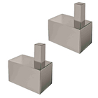 Kit Cabide Para Toalha Banheiro Lavabo [gancho] Aço Inox 304