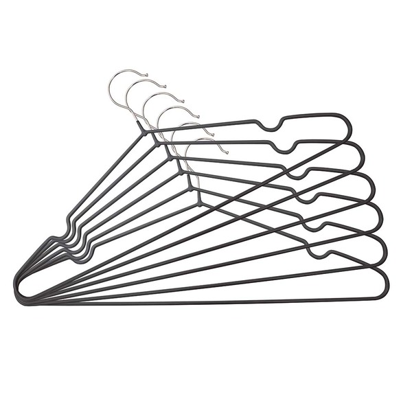 Kit Cabide Soft Touch Preto 6 Unidades Mor