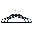 Kit Cabide Veludo Preto 3 Peças Kian