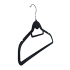 Kit Cabide Veludo Preto 3 Peças Kian