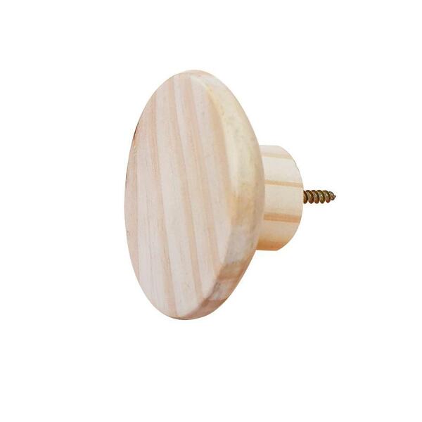 Kit Cabideiro Rio 2pç 12cm E 8cm Em Madeira De Pinus Natural