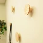 Kit Cabideiro Rio 4pç 12cm E 8cm Em Madeira De Pinus Natural