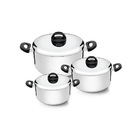 Kit Caçarola Eterna Polida 3 Peças - Nigro