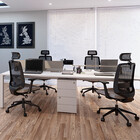 Kit Cadeira De Escritório Tunne D50 + Encosto De Cabeça Tunne