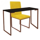 Kit Cadeira E Mesa Escrivaninha Escritório Office Stan Indust