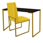 Kit Cadeira E Mesa Escrivaninha Escritório Office Stan Indust