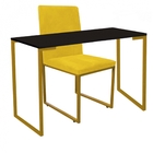 Kit Cadeira E Mesa Escrivaninha Escritório Office Stan Indust