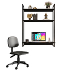 Kit Cadeira Escritório Economy Com Escrivaninha Suspensa Indu