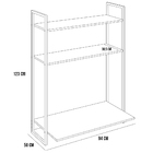 Kit Cadeira Escritório Economy Com Escrivaninha Suspensa Indu