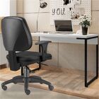 Kit Cadeira Escritório Job E Mesa Escrivaninha Industrial Sof