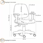 Kit Cadeira Escritório Job E Mesa Escrivaninha Industrial Sof