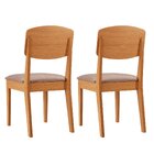 Kit Cadeira Para Sala De Jantar Cleo Capuccino / Naturalle