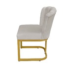 Kit Cadeira Pétala Para Sala De Estar Veludo Base Dourada - V