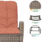 Kit Cadeiras 5un E Mesa P/ Jardim Edicula Varanda Descanso Tr