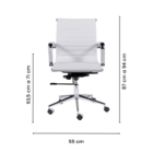 Kit Cadeiras Presidente E Executiva Branca