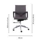 Kit Cadeiras Presidente E Executiva Cinza