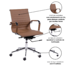 Kit Cadeiras Presidente E Executiva Couro