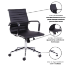 Kit Cadeiras Presidente E Executiva Preta