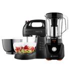 Kit Cadence Black - Batedeira E Liquidificador Robust 220v