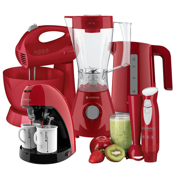 Kit Cadence Colors Vermelho Completo Iv - 220v