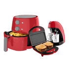 Kit Cadence Colors Vermelho - Fritadeira - Cafeteira - Sandui