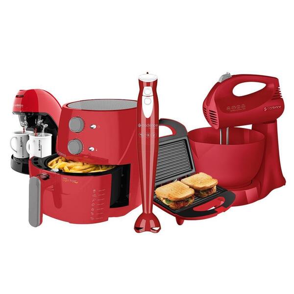 Kit Cadence Colors Vermelho Light Fryer Iii 220v
