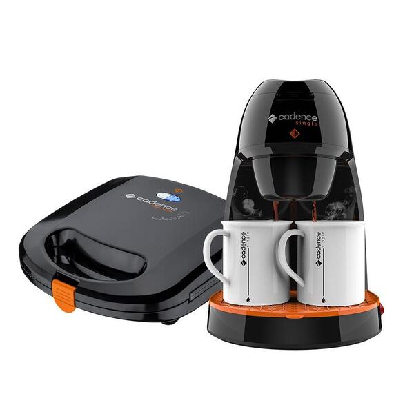 Kit Cadence Contrast Cafeteira E Sanduicheira 220v