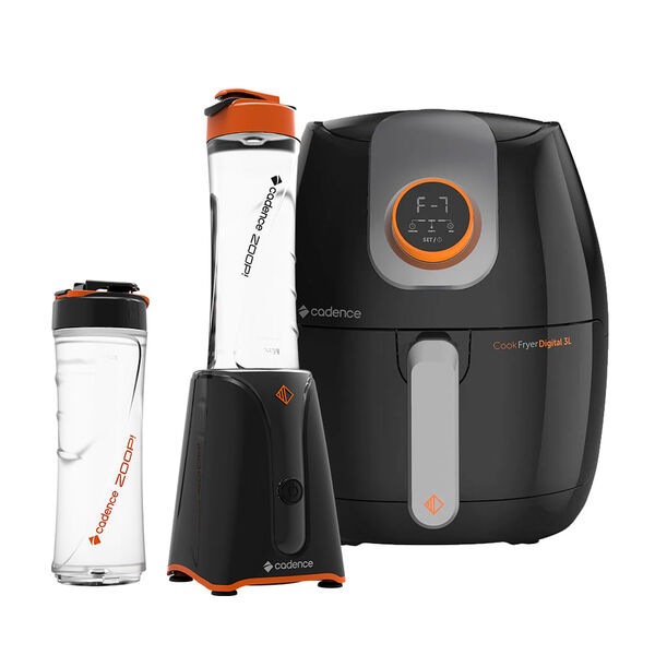Kit Cadence Contrast - Fritadeira 3l Digital E Blender - 220v