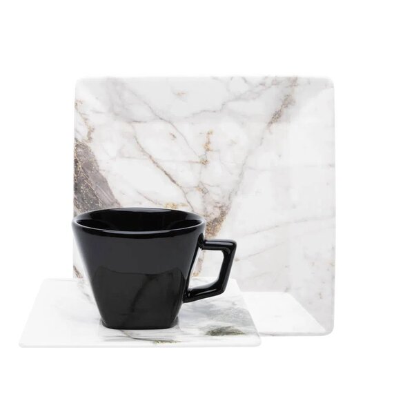 Kit Café Jogo Lanche Quartier Golden Stone Oxford® Porcelana