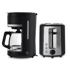 Kit Cafeteira Elétrica Preta 1 5l + Torradeira Elétrica Autom