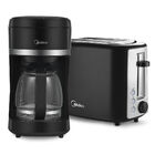 Kit Cafeteira Elétrica Preta 1 5l + Torradeira Elétrica Autom