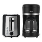 Kit Cafeteira Elétrica Preta 1 5l + Torradeira Elétrica Autom