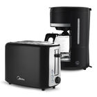 Kit Cafeteira Elétrica Preta 1 5l + Torradeira Elétrica Autom