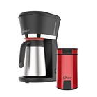 Kit Cafeteira Jarra Térmica Inox E Moedor De Café Oster 220v