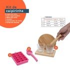 Kit Caipirinha Com Espremedor E Forma Gelo 7 Pç Rosa– Oikos U