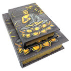 Kit Caixa Livro Decorativa Buda Meditando - 2 Peças