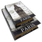 Kit Caixa Livro Decorativa London E Paris - 2 Peças
