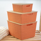 Kit Caixa Organizadora Terracota 3 Peças - Oikos Unica U