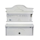 Kit Caixas de Correio para Muro Branco Imperatriz 23x27cm Prates & Barbosa