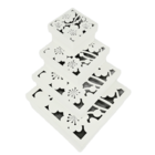 Kit Caixas Em Mdf Com Tampa Trabalhada A Laser Sakura Branco