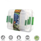 Kit Caixas Organizadoras 4 Tamanhos Com Tampa Trava Fácil - E