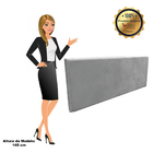 Kit Calçadeira E Painel Clean 100 Cm Suede - Grafite