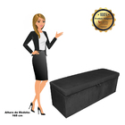 Kit Calçadeira E Painel Clean 140 Cm Suede - Preto