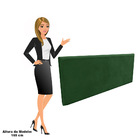 Kit Calcadeira E Painel Clean 140 Cm Suede Verde