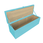 Kit Calçadeira E Painel Clean 160 Cm Suede Azul Turquesa D'ro