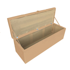 Kit Calçadeira E Painel Clean 160 Cm Suede D'rossi - Caramelo