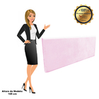 Kit Calcadeira E Painel Clean 160 Cm Suede Rosa Bebê