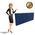 Kit Calçadeira E Painel Clean 160cm Suede - Azul Marinho