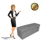 Kit Calçadeira E Painel Clean 160cm Suede - Grafite